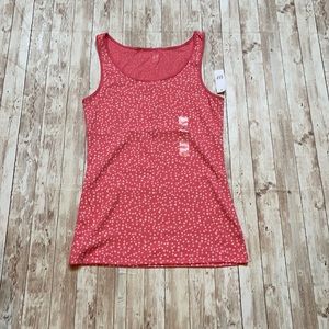 Gap pink and white heart size xl tank top